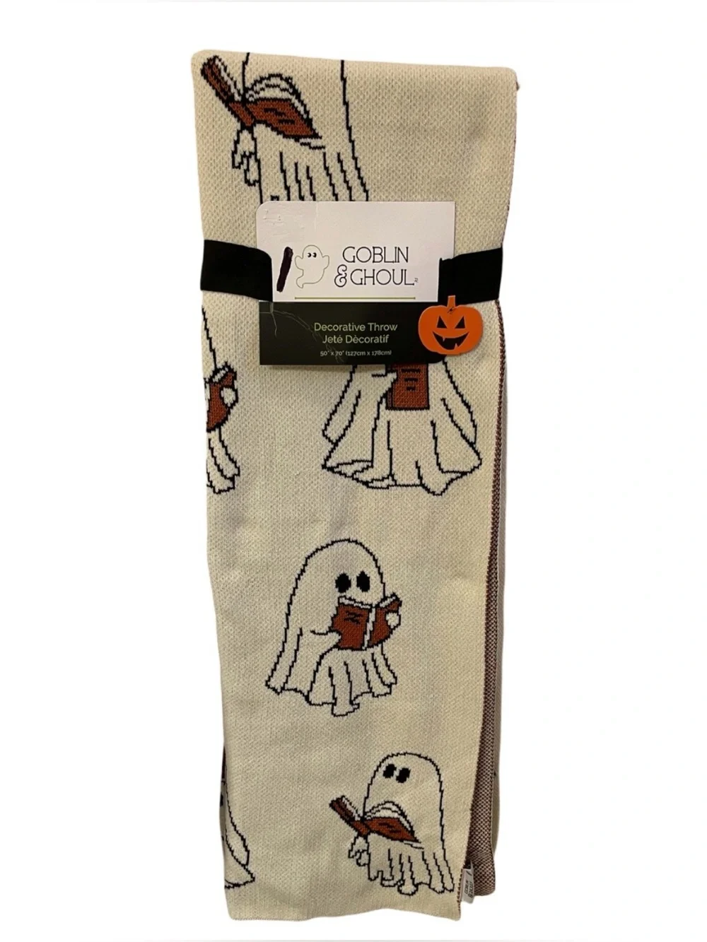 2026 Goblin & Ghoul “Ghost Reading Book” Throw - NWT**